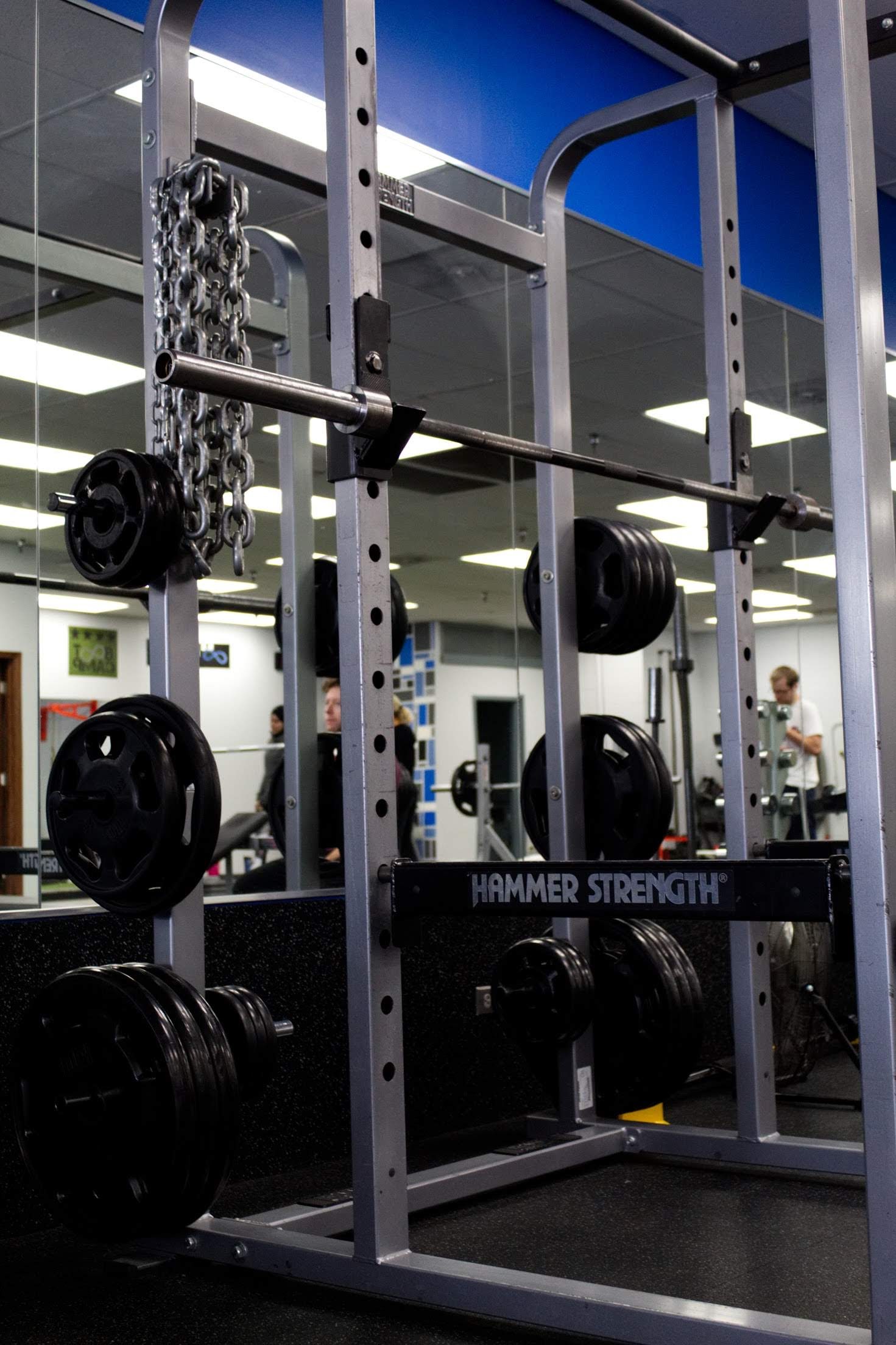 Strength training equipment at Infinite Fitness